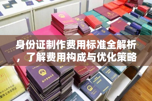 泰来身份证制作费用标准全解析，了解费用构成与优化策略